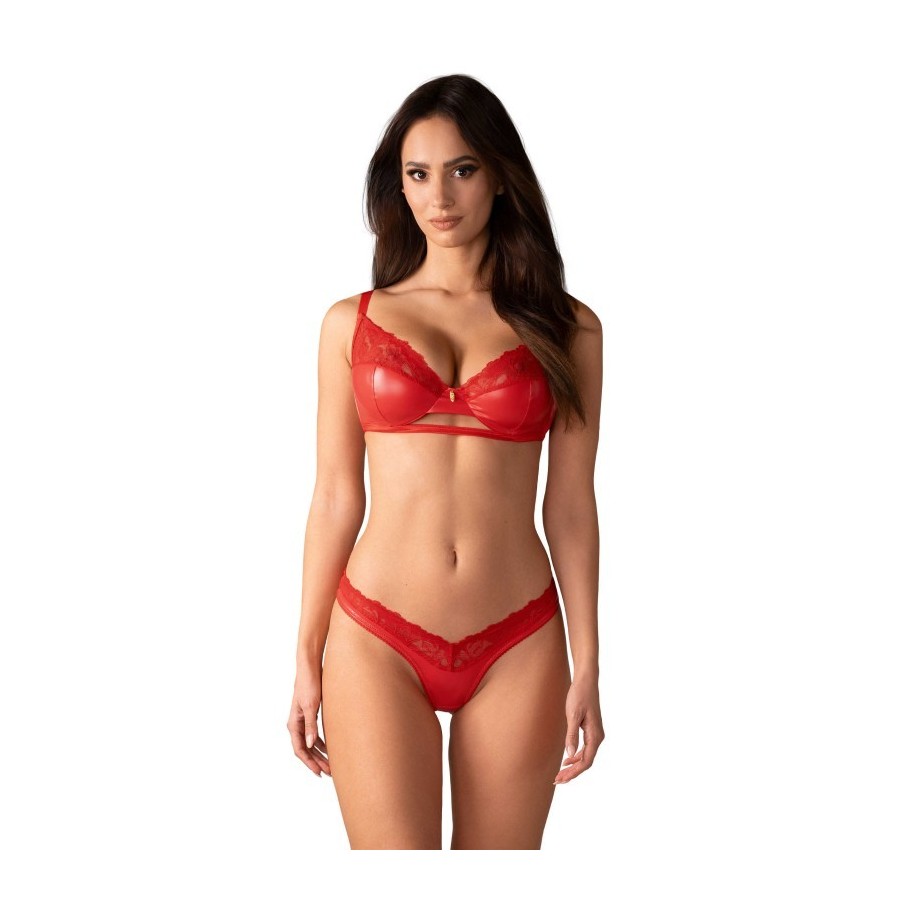 Ensemble rouge deux pièces Aliosa - Mdl diffusion lingerie