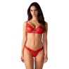 Ensemble rouge deux pièces Aliosa - Mdl diffusion lingerie