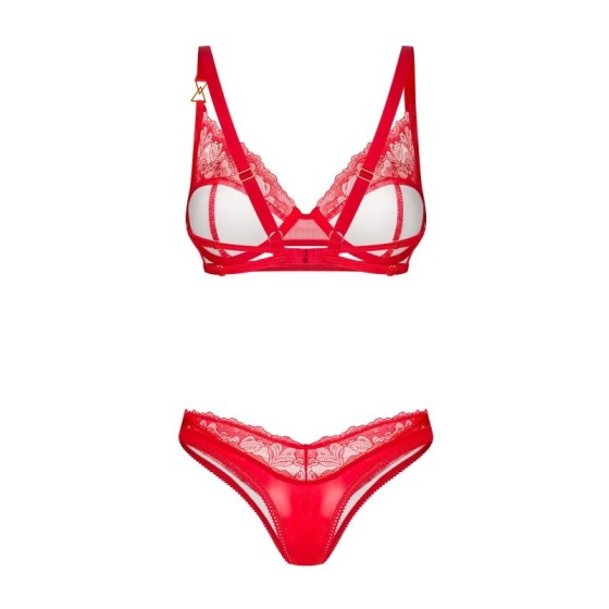 Ensemble rouge deux pièces Aliosa - Mdl diffusion lingerie