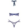 Ensemble de lingerie 2 pcs bleu - Obsessive