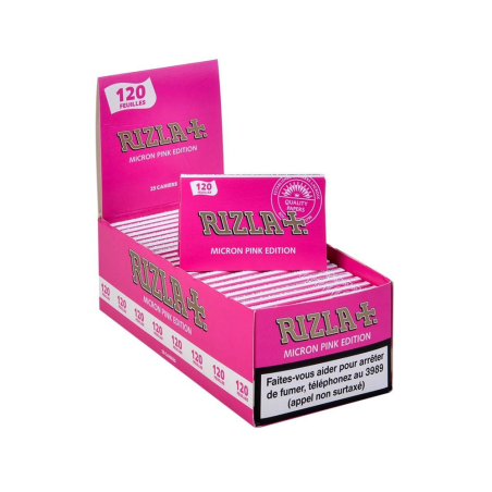 Rizla pink feuilles à rouler regular double x 25