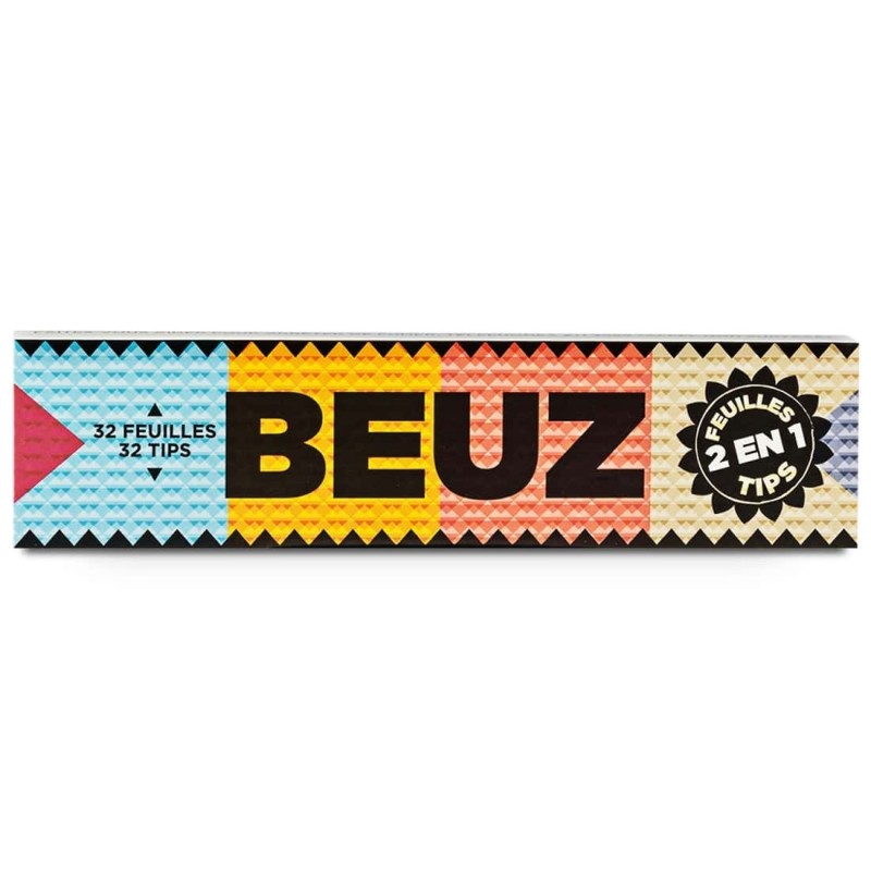 Feuille à rouler Beuz King Size Slim et Tips x 24