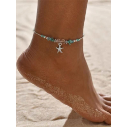 Bracelet de cheville pendentif étoile chaine de pied