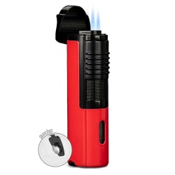 Briquet 3 flammes torche rouge Formula