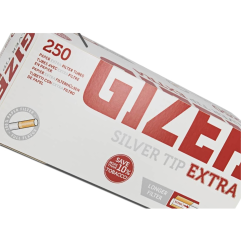 Boite de 250 tubes Gizeh Silver Tip Extra x 4