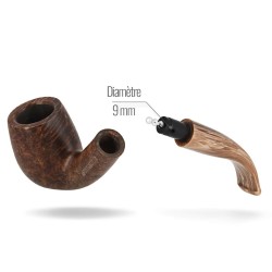 Pipe Art & Volutes - Hipster Courbée Nature