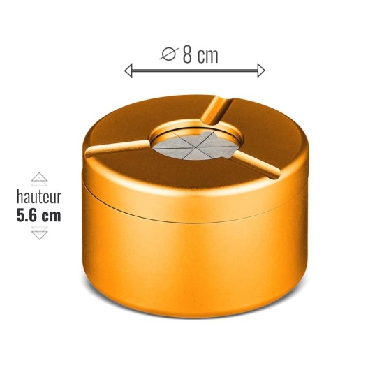 Cendrier hermétique aluminium - mdl diffusion.com