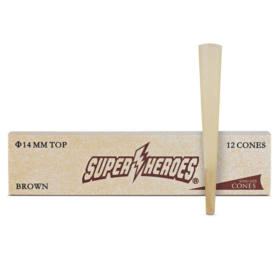 Boite de 12 Cônes Super Heroes King Size