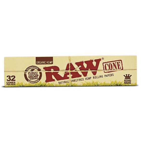 Cônes préroulés Hemp King Size Raw x32