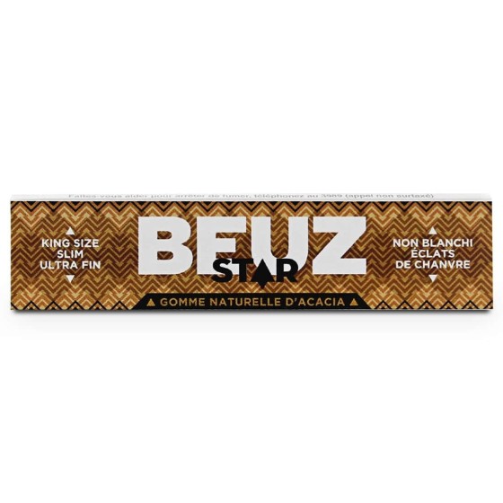 Feuille à rouler Beuz Slim Star non blanchis x50