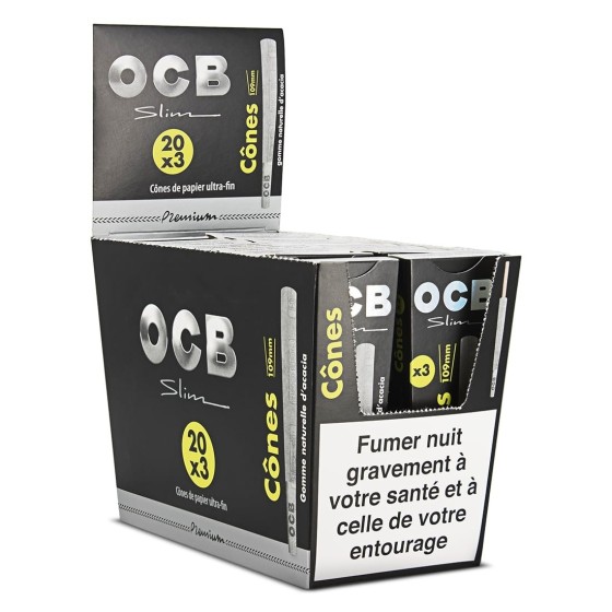 Boîtes de 3 cônes préroulés OCB - Mdl diffusion